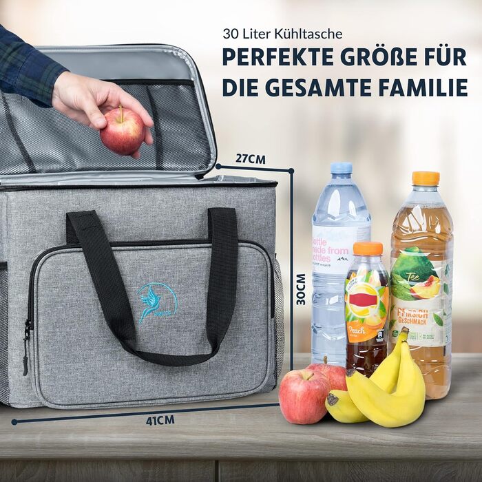 Термосумка 30 л серая Obics