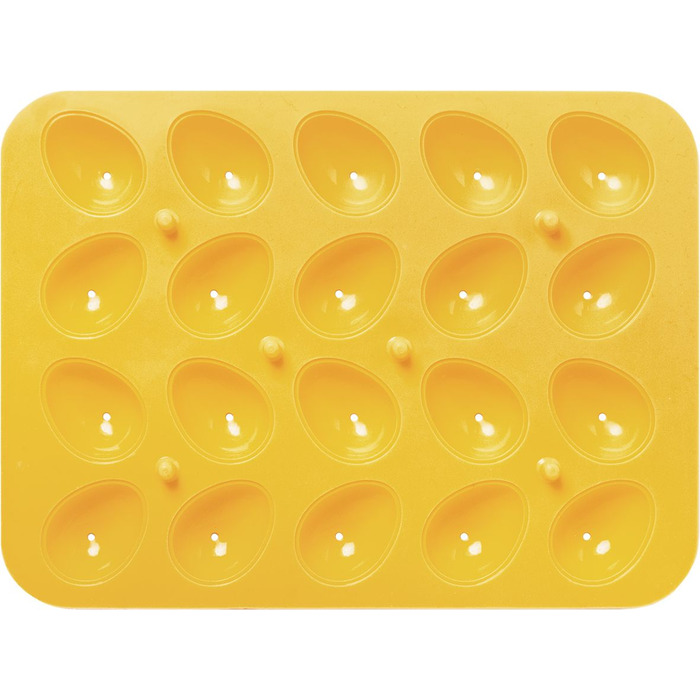 Форма для випічки у вигляді великодніх яєць, 24,5 x 17,5 x 4,5 см, жовта, RBV Birkmann