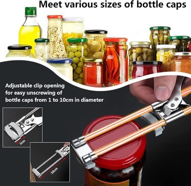 Набір з 2 відкривачів для банок, нержавіюча сталь Yüjuhe