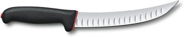 Кухонний ніж Victorinox Fibrox Butcher лезо 20см вузьке ріфл. з чорн. ручкою Dual Grip