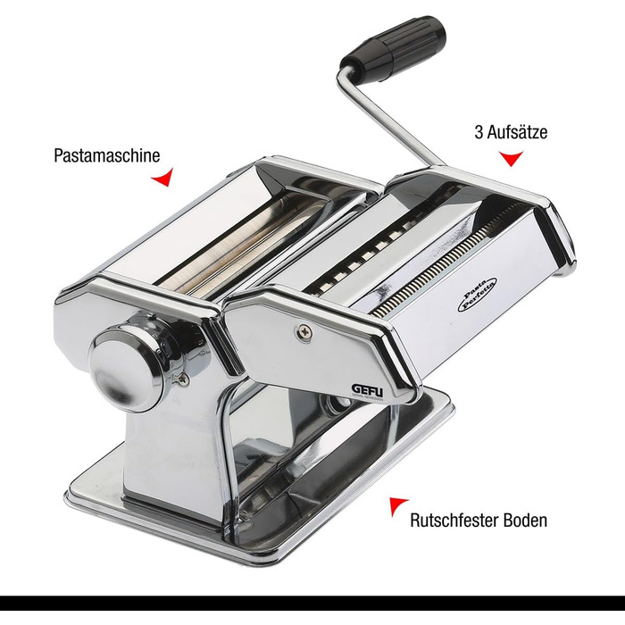 Машина для пасти Pasta Perfetta de Luxe з 3 насадками Gefu