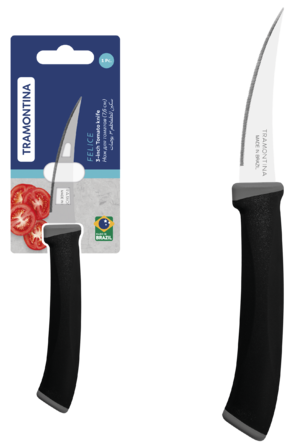 Ніж для томатів Tramontina Felice black, 76 мм (7081468)