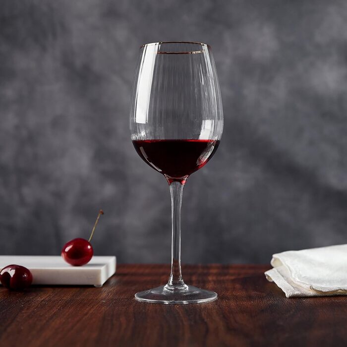 Преміальні келихи для вина 4 шт 411 мл Royalrose