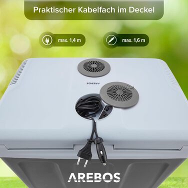 Автохолодильник 40 л чорний Arebos