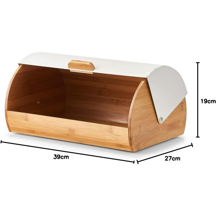 Хлібниця 39 x 27 x 19 см білий Vialex
