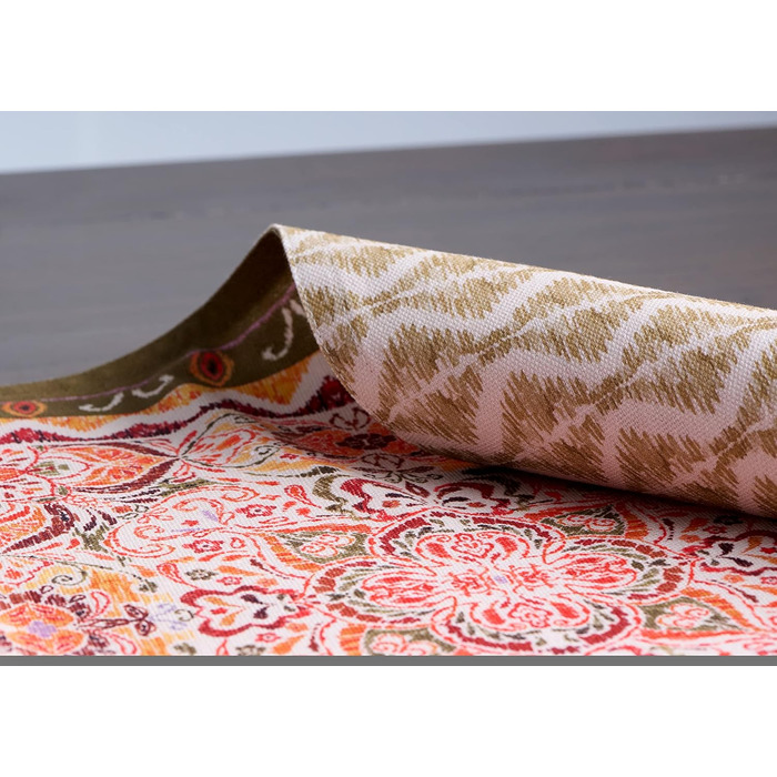 Бавовняні килимки для серветок, набір з 4 шт. , декоративні килимки для серветок, пасхальні килимки, що миються, для свят, вечерь, весни, літа (33 см x 48 см) (27 - Дамаск), 39Hermine 100