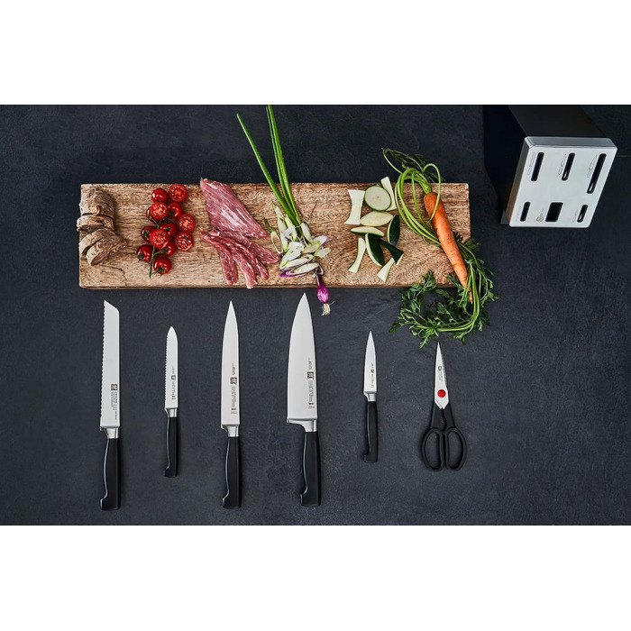Набор ножей с блоком, 7 предметов, белый Four Star Zwilling