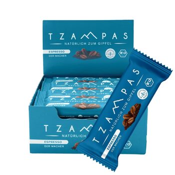 Енергетичні батончики зі смаком еспресо 16 x 40 г, Espresso TZAMPAS