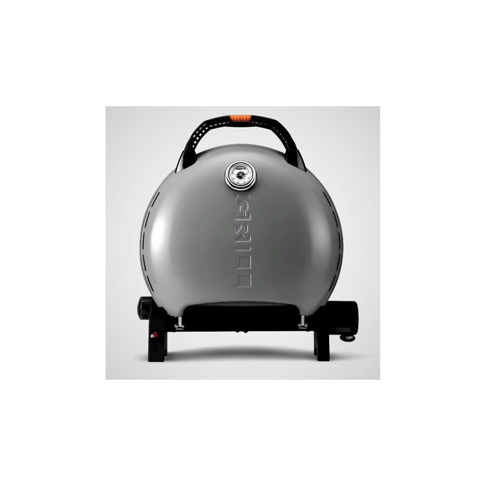 КОМПЛЕКТ Портативный переносной газовый гриль O-GRILL 600T, серебро+шланг в подарок! Код: 011681