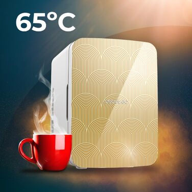 Міні-холодильник 10 л золотистий Bolero MiniCooling Bahamas Cecotec