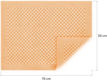 Кухонні рушники бавовняні 50 x 70 см, набір 10 предметів, помаранчеві Blumtal