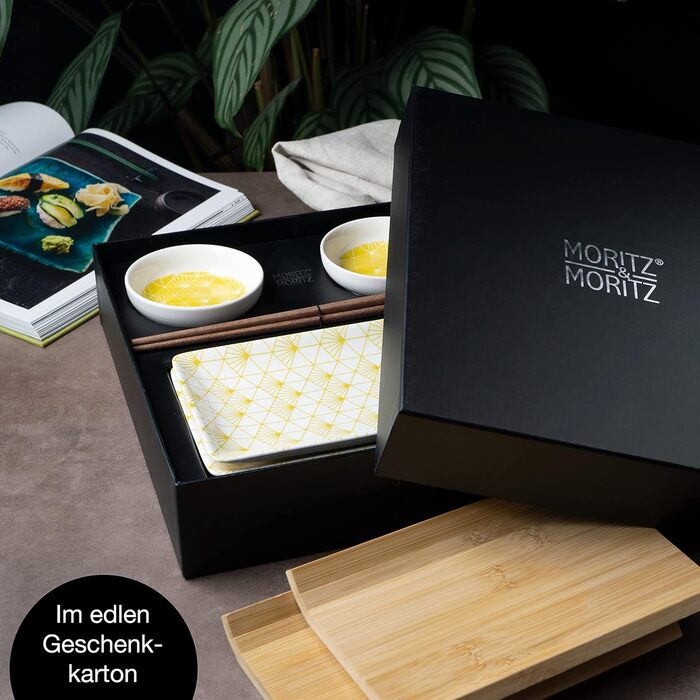 Набір посуду для суші на 2 персони, 10 предметів, Yellow Rays Gourmet Moritz & Moritz