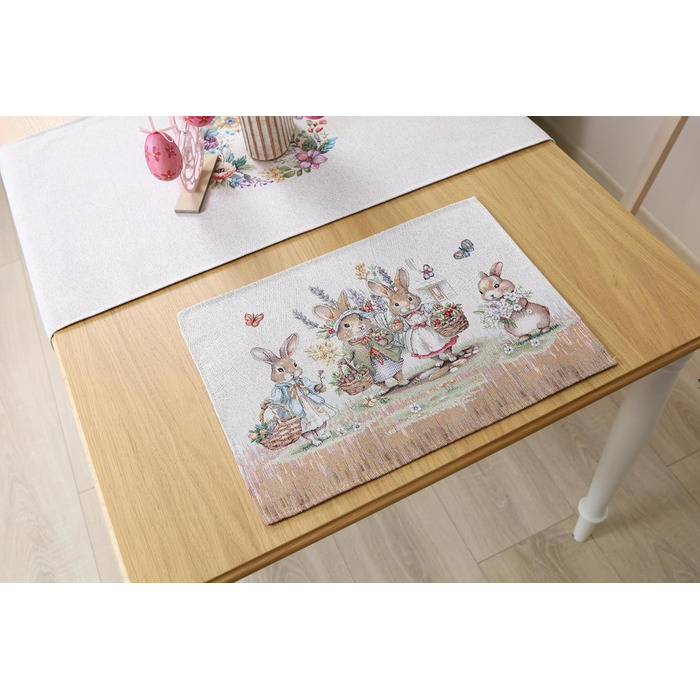 Набор из 4 подставок под тарелки 35 х 45 см textile idea