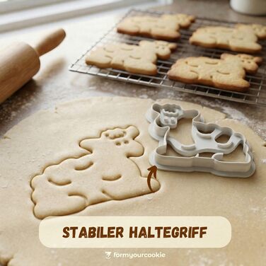 Набір із 3 формочок для пасхального печива, смугастий візерунок у вигляді пасхальних яєць, кролик, 2 в 1 зі штампом, 5 x 4 см, можна мити в посудомийній машині, екологічно чисті, стійкі до іржі (ягня (6x4 см))