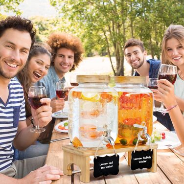 Диспенсеры для напитков со стойкой 2 шт 4 л AIQII