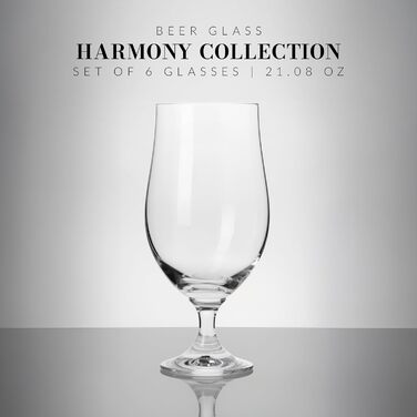 Набор элегантных бокалов для пива 480 мл Krosno