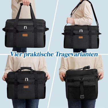 Термосумка 30 л чорна Lifewit