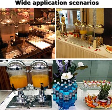 Диспенсер для напоїв професійний 24 л срібний Generisch