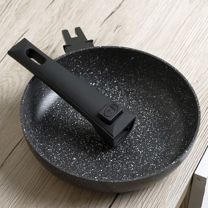Сковорідка для смаження Fissman FIORE 20x4,5 см зі знімною ручкою (14292)