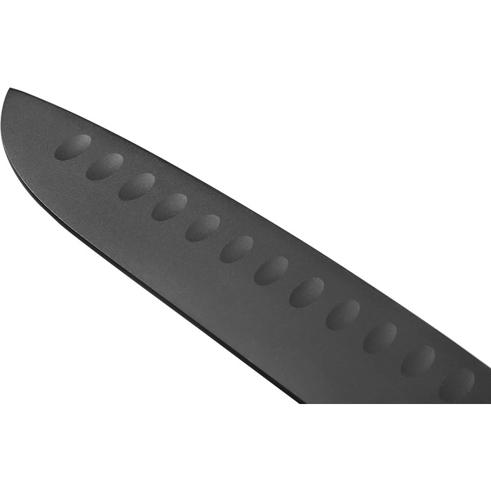 Набор ножей Wakoli Titanium Noir (5 предметов) с магнитным блоком профессиональные кухонные ножи из нержавеющей стали с черным титановым покрытием (12,521 см), включая нож Сантоку