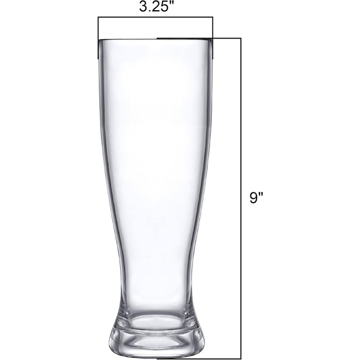 Набір пластикових пивних келихів 625 мл Amazing Abby