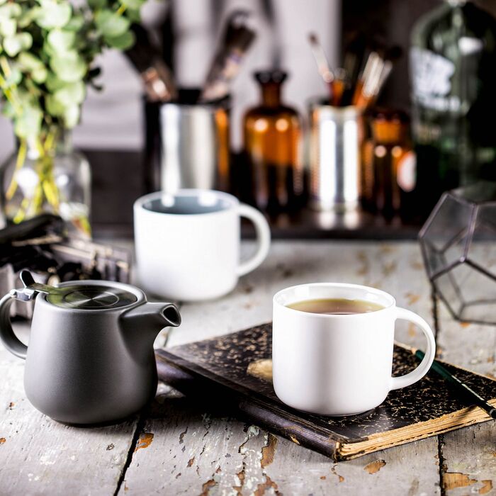 Набор из 4 кружек 0,45 л, белые WHITE BASICS Maxwell & Williams