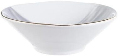 Набір посуду Karaca Ria Grey, 39 предметів, комбінований сервіз з керамограніту з сіро-білого золота, 12 сервірувальних тарілок, 12 обідніх тарілок, 12 мисок для супу, 1 велика овальна тарілка з обідком2 овальні тарілки