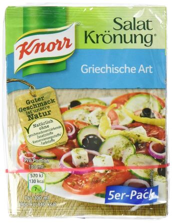 Заправка для салату Knorr у грецькому стилі (5 x 5 шт.)