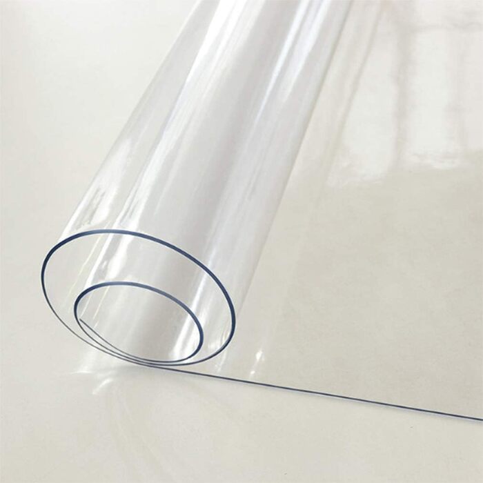 Прозора скатертина Ever Fairy, захисна плівка для столу з ПВХ 2,0 мм, килимок для кухні, їдальні, дерев&39яних меблів, захисний чохол (60 x 110 см) (прозора прямокутна 2 мм, 90 x 150 см (прямокутна))