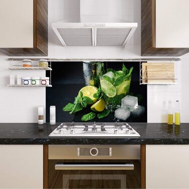 Скляний кухонний фартух 80 х 40 см GRAZDesign