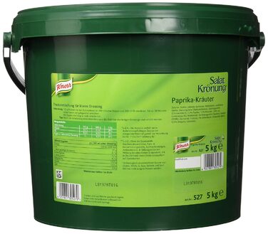 Заправка для салату Knorr Art (Легко готується, універсальна заправка для салату) 1 упаковка (1 x 1 кг) (Трави, 5 кг (1 упаковка))