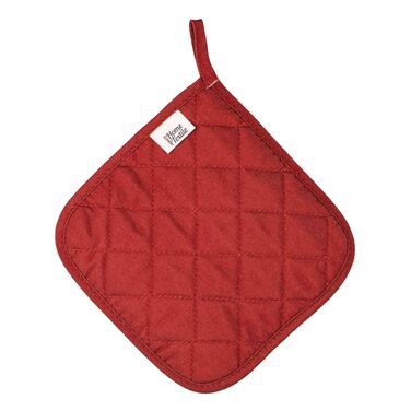 Прихватка Ardesto Christmas Happy Holidays 20х20см, 90% поліестер, 10% бавовна, червоний