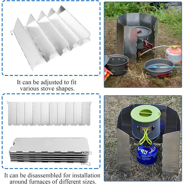 Брызкозащитный экран для уличных плит и газовых плит YAYODS