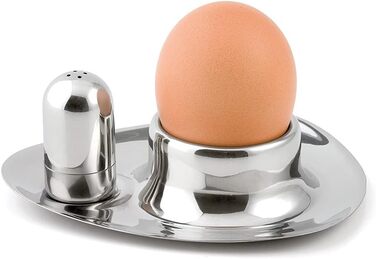 Підставка для яєць із шейкером для солі, нержавіюча сталь Weis