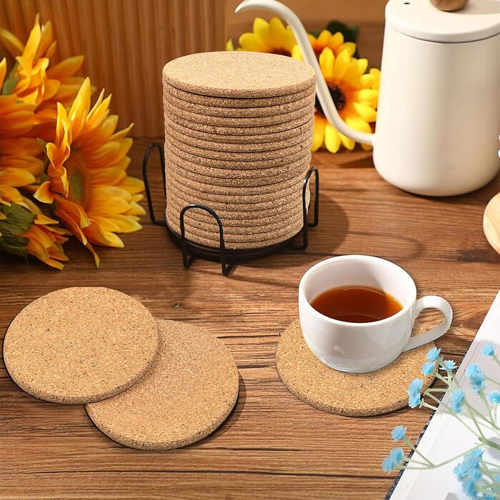 Коркові підставки для напоїв 100 шт Xaztr