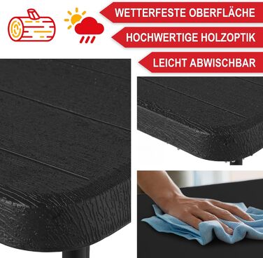 Набор для сада стола с 2 скамейками 180 x 74 x 74 см Onbest