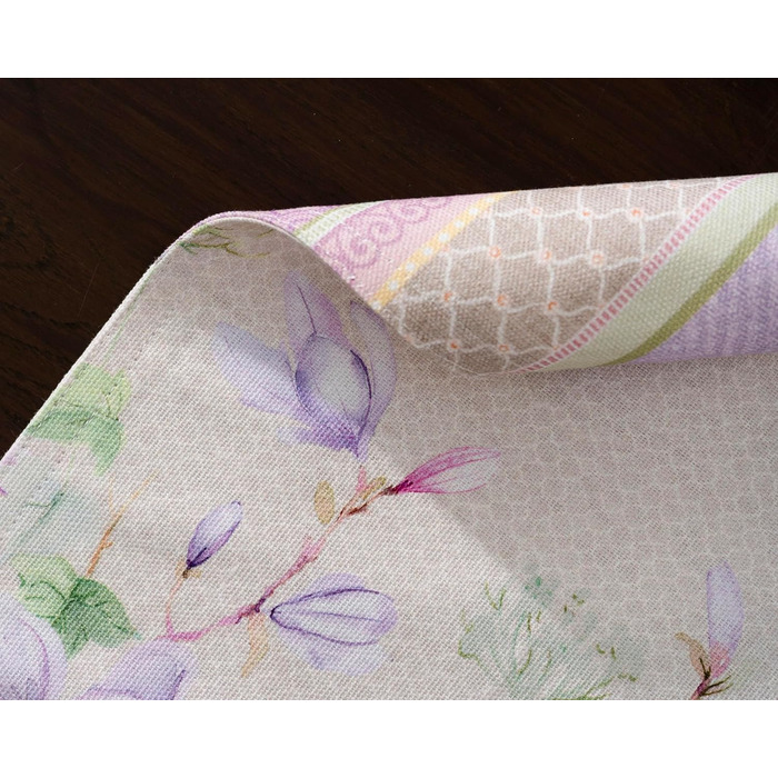 Бавовняні килимки для серветок, набір з 4 шт. , декоративні килимки для серветок, пасхальні килимки, що миються, для свят, вечерь, весни, літа (33 см x 48 см) (лавандовий), 39Hermine 100