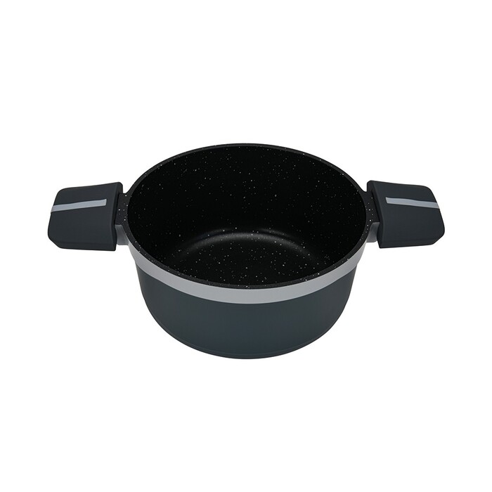Каструля Fissman зі скляною кришкою LUXURIA 20x10см / 2,5л алюміній з антипригарним покриттям (14550)