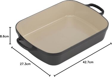 Форма для запекания прямоугольная 33 см, матово-черный Signature Le Creuset