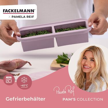 Двойной контейнер для заморозки 2 x 250 мл с крышкой, лавандовый Pamela Reif Fackelmann