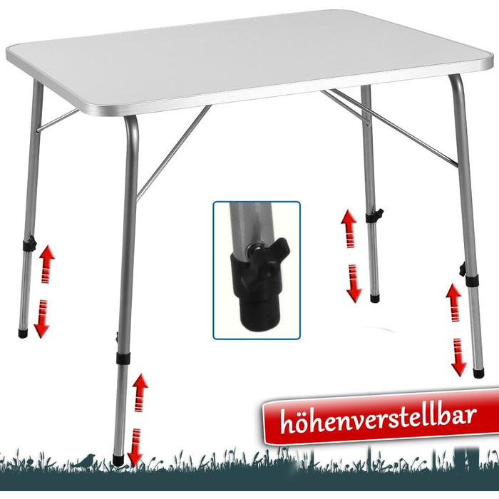 Складной алюминиевый стол для кемпинга 80 x 55 см Deuba