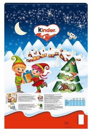 Різдвяний адвент-календар, 24 шоколадні делікатеси 150 г Mini Mix Kinder