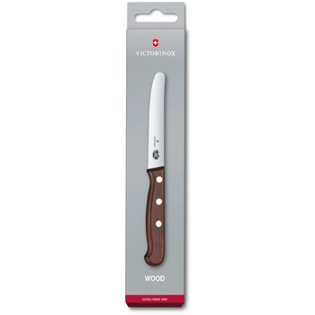 Кухонний ніж Victorinox Wood Tomato and Table лезо 11см хвил. з дерев. ручкою у подар.упак.