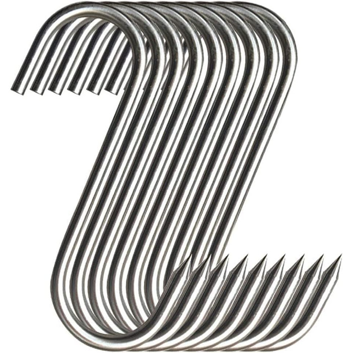 Набор из 20 крючков для мяса 15 см, нержавеющая сталь GYUEE