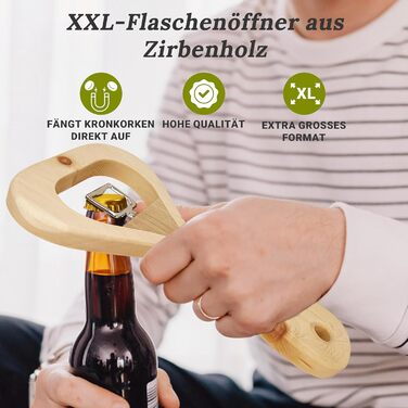 Відкривачка для пляшок з деревини sagl.tirol