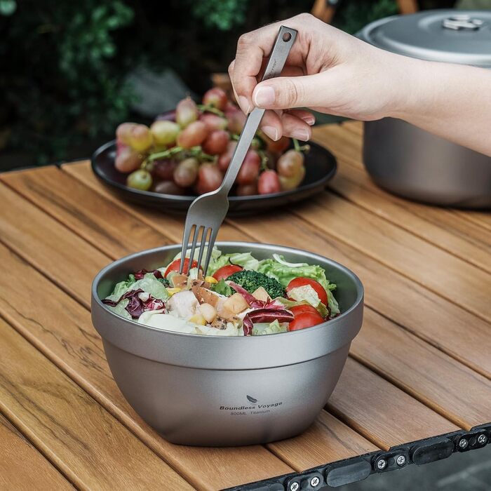 Набор титановых лоханок с двойными стенками 500 и 800 мл Boundless Voyage