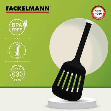 Лопатка 34 см з прорізами, чорно-біла Arcadalina Fackelmann