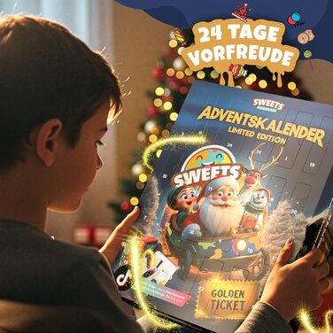 Адвент-календар 2025 XXL американські солодощі та снеки, 24 предмети Sweets aus aller Welt