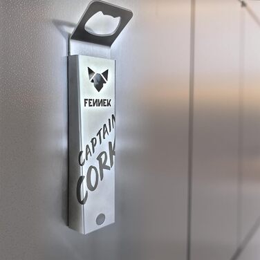 Магнітний відкривач для пляшок що утримує до 40 кришечок FENNEK