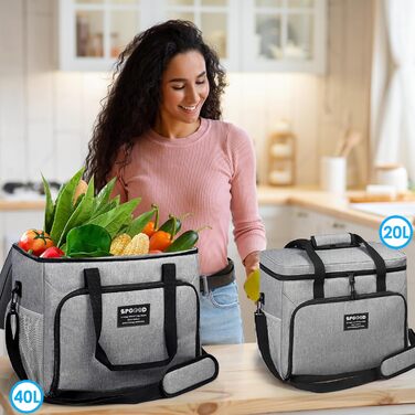 Термосумка 20 л сіра SPGOOD